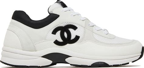 chanel sneaker black and white|black chanel sneakers 2020.